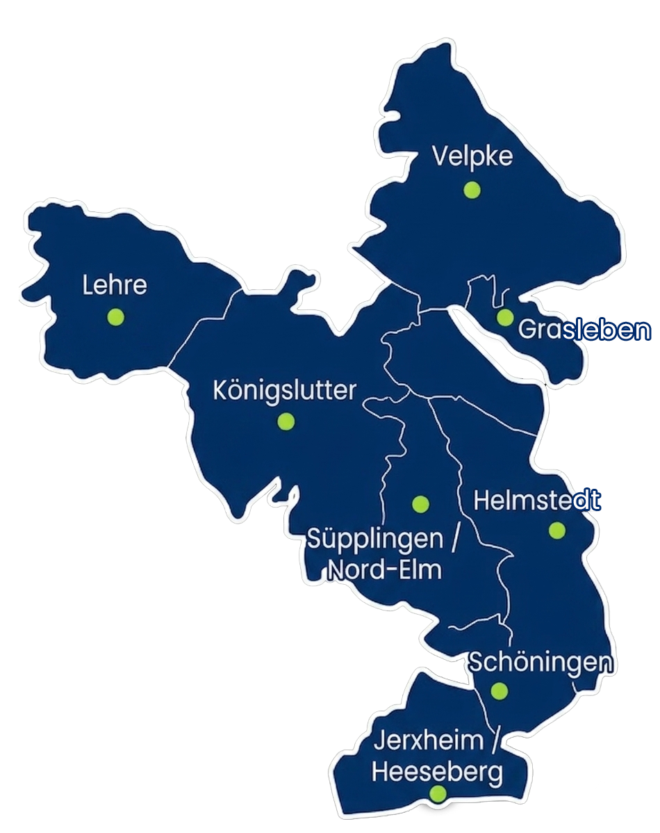 Standort-Karte der UWG Landkreis Helmstedt e.V.
