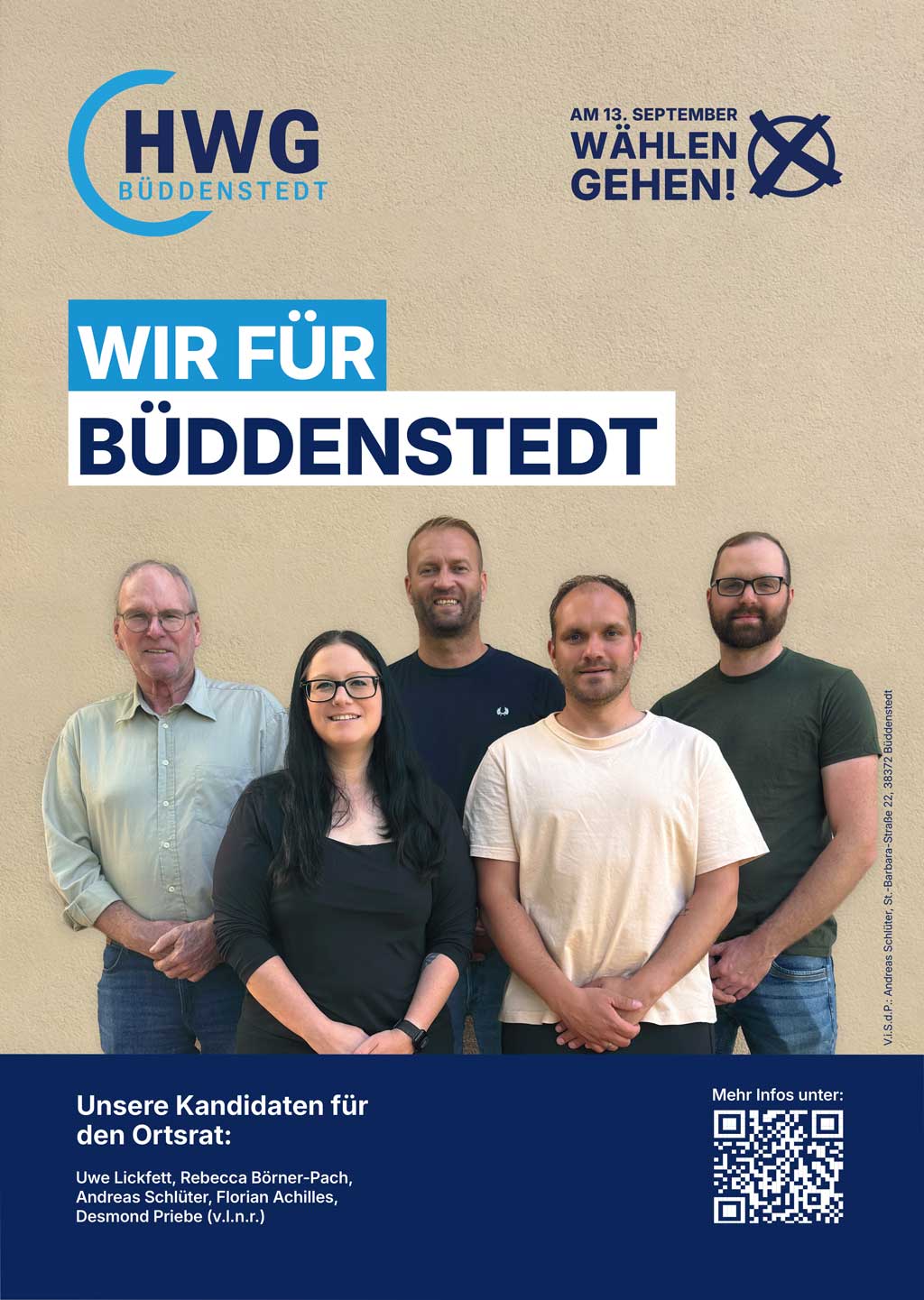 Für den Ortsrat in Büddenstedt - HWG Büddenstedt