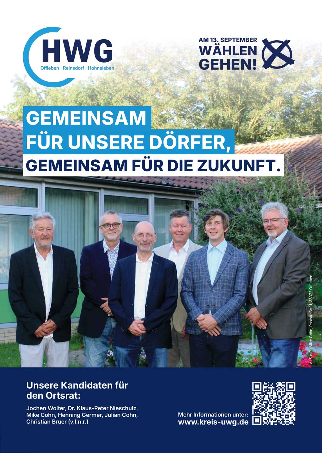 Für den Ortsrat in Offleben, Reinsdorf und Hohnsleben