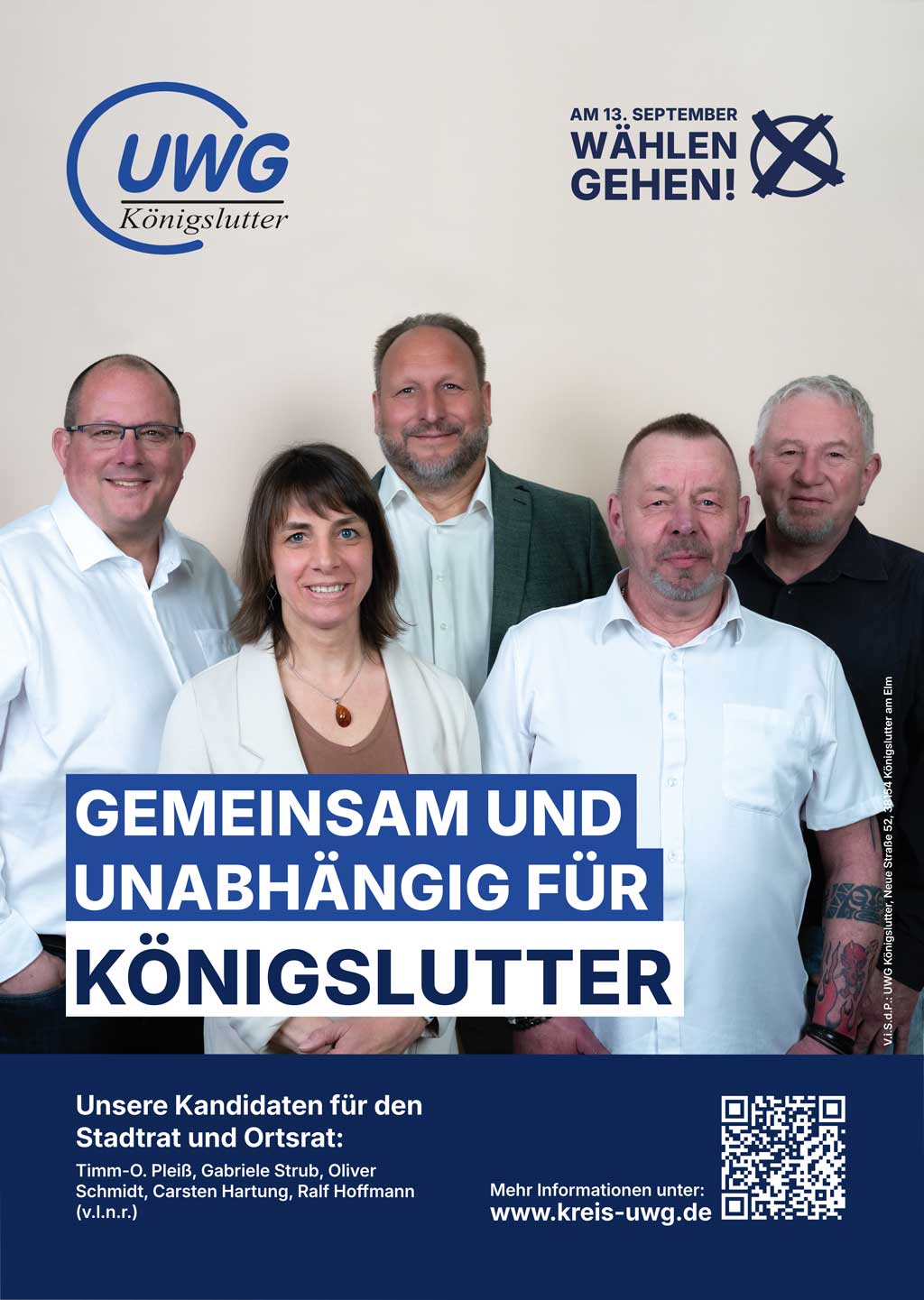 Für Königslutter und Umgebung: UWG Königslutter