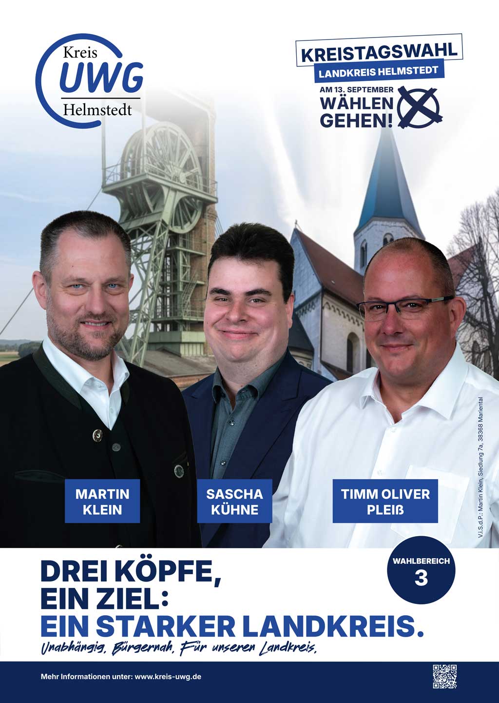 Kandidierende für den Wahlbereich 3 des Landkreises Helmstedt für die Kreistagswahlen 2026