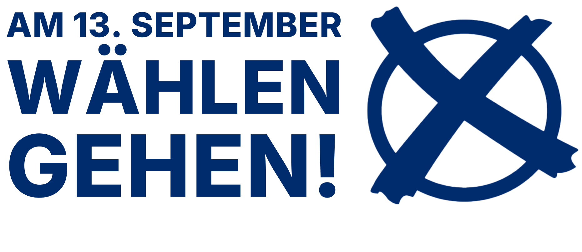 Am 13. September 2026 wählen gehen! Kommunalwahlen 2026